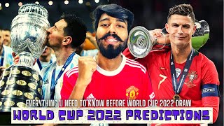 Fifa World Cup 2022 Draw amp Predictions  Argentina Portugal  England  Spain  France  Divyansh [upl. by Minette]