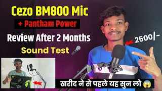 Cezo Bm 800 Condenser microphone Review After 2 Months 😱  sound test  bm 800 mic [upl. by Euqinommod]