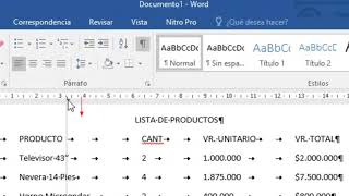 Tabulaciones en Word [upl. by Luke]