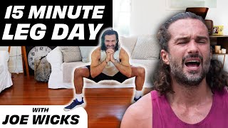 15 Minutes 15 Moves  LEG BURNING workout  Joe Wicks [upl. by Orly]