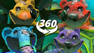 Poppy Playtime 3 ALL Smiling Critters Jumpscares 360° VR Experience [upl. by Kannry]