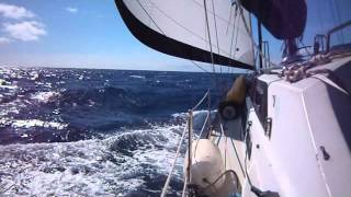 Sailing Kaiwi Channel in Hawaii [upl. by Ytsenoh]