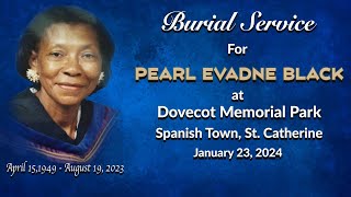 Burial Service for Pearl Evadne Black [upl. by Gula372]