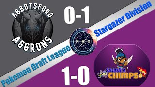 Pokémon Draft League  Abbotsford Aggrons VS Saudas Chimps  S7 W2 Stargazer Div [upl. by Anerres681]