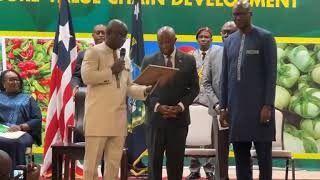 Launch of Liberia National Agriculture Development Plan 2024–2030  Liberians Feed Yourselves Agenda [upl. by Belmonte568]