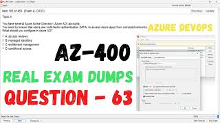 Q 063 AZ 400 DevOps Real Exam Question and answer Dumps CertStudyPro [upl. by Jermain]