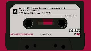 Lec29 Konrad Lorenz on learning part 2 [upl. by Baumbaugh]