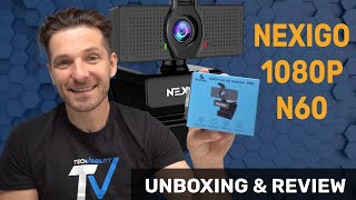 Nexigo N60 1080P Webcam Unboxing  Review  Setup [upl. by Magda]