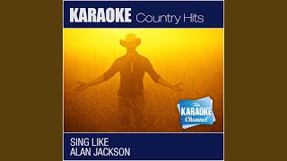 Blue Blooded Woman Sing Like Alan Jackson Karaoke Version [upl. by Hadlee]