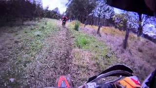 2012 KTM 350 EXCF VS 2005 KTM 450 EXC [upl. by Garris98]