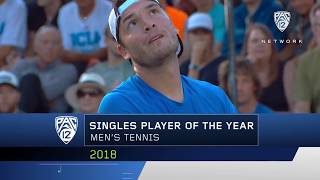 UCLAs Martin Redlicki named Pac12 Singles Player of the Year [upl. by Ortensia]