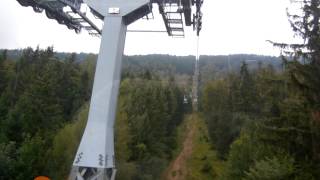 Girak 6 ESB Seilbahn Cable Car Schöckl Down POV Onride 2014 [upl. by Thin]