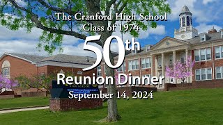 Cranford Class of 1974  50th Reunion Dinner  Powerpoint Slides  91424 [upl. by Oileduab492]