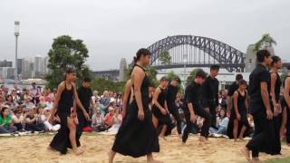 Dancing Aboriginal Women Barangaroo Australia Day 2017 [upl. by Koralie]