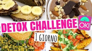 DIETA DETOX MENU 3 GIORNI CHALLENGE  DIMAGRIRE SENZA DIETA  1 GIORNO DI 3 [upl. by Aeduj981]