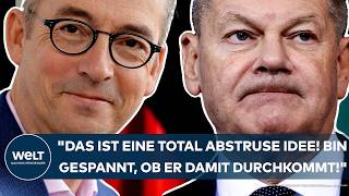 AMPELAUS Scholz quotDas ist eine total abstruse Idee Bin gespannt ob er damit durchkommtquot [upl. by Nilam]