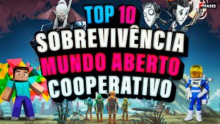 Top 10 Melhores Jogos de Sobrevivência Coop de mundo aberto para Pc e Consoles ⛏ [upl. by Axia]