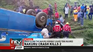 Accident at Twin Bridge along the NakuruEldoret Highway leaves 2 people dead and 21 injured [upl. by Northway997]