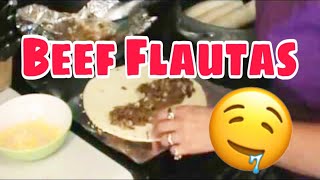 Beef Flautas Recipe  Using Food Storage [upl. by Asyl]