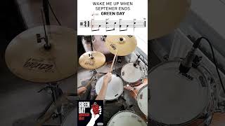 Green Day  Wake Me Up When September Ends shorts fyp drums greenday [upl. by Pacifica]