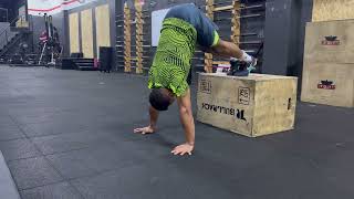 SHOULDER TAPS IN BOX PIKED HANDSTAND HOLD [upl. by Tali]