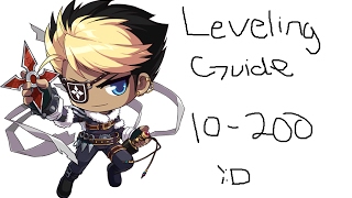 Maplestory leveling Guide 10200 [upl. by Odranar]