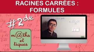 Appliquer les formules sur les racines carrées  Seconde [upl. by Kilbride592]