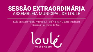 Sessão Extraordinária da Assembleia Municipal de Loulé [upl. by Sharline]