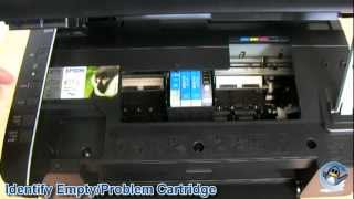 How to Change Ink Cartridges with a Epson Stylus SX115 [upl. by Rossie496]