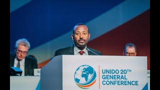 PM Abiy Ahmed Speech on 20th General Conference of the UN Industrial Development Organisation [upl. by Nyleahs]