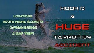 SPITX FISHING HOOKED A HUGE TARPON BY ACCIDENT [upl. by Arikahc237]