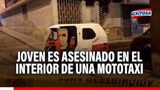 🔴🔵Ventanilla joven es interceptado y asesinado en el interior de una mototaxi [upl. by Hajan]