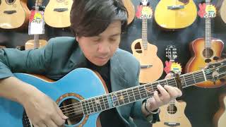 Kho pen tou leuk Guitar Cover by Aiersi Brand Blue Spacestar Acoustic Guitar [upl. by Eiramnerual]