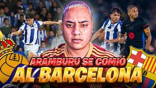 ARAMBURU VS RAPHINHA El Duelo del venezolano Hoy en el 1 a 0 de la Real Sociedad sobre el Barcelona [upl. by Ieluuk15]