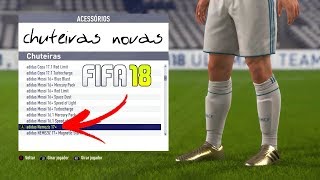 Mostrando As Chuteiras do Patch do Brasileirão Fifa 18 [upl. by Franklyn]