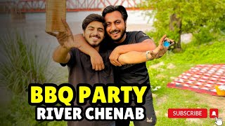 BBQ Party 🎉  River Chenab Gujrat 🤪 With Brothers♥️viralvideo trending music blogger vlog ￼ [upl. by Giefer]