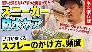 【永久保存版】専門家が教える、スニーカーの雨の日対策！ 正しい防水スプレーの使い方も紹介 [upl. by Deirdre]