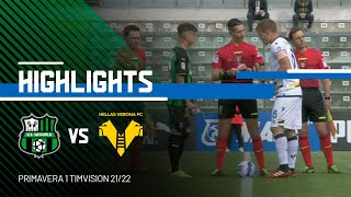 Primavera 1 TIMVision  SassuoloVerona 12  Highlights [upl. by Akerboom]