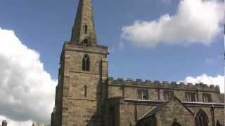 Church bells ringing at St Marys Crich Derbyshire England [upl. by Pinelli555]