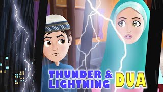 Dua when scared of Thunder amp Lightning  Abdul Bari English Dubbed Animation [upl. by Cibis]