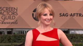 Melissa Rauch SAG Awards Arrivals 2016  ScreenSlam [upl. by Alehs]