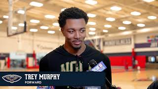 Trey Murphy III on loss against Pacers outside noise  New Orleans Pelicans [upl. by Flan]