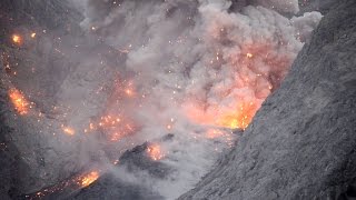 Spectacular volcanic eruption at Batu Tara volcano Indonesia [upl. by Nitsud989]