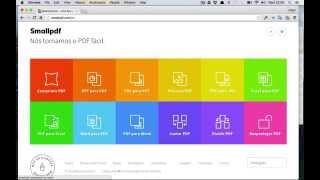 SmallPDF  Converter e manusear ficheiros PDF [upl. by Nohtanhoj467]