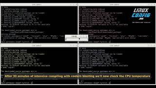 Raspberry PI Cluster  Compiling and Temperature Check with ClusterSSH [upl. by Anileve]