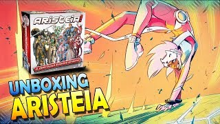 Unboxing ARISTEIA the game Découverte en Francais VF FR [upl. by Rudyard650]