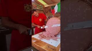 La mitica Mortadella Italiana 🇮🇹Quante fette riusciresti a mangiare📽️ 👉 chefteovillaniitaly [upl. by Wetzell]