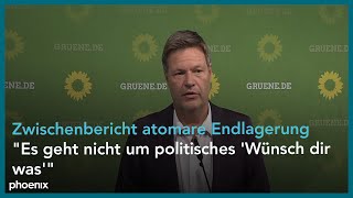 Reaktion von Robert Habeck auf den Zischenbericht für die atomare Endlagerung am 280920 [upl. by Adriano]