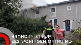 Brand in huis Strijp zes woningen ontruimd [upl. by Ihsir620]