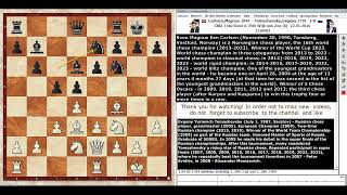 CarlsenMagnus – TomashevskyEvgeny 10 D02Queens Pawns Opening Wijk aan Zee 2016 [upl. by Guenevere483]